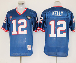 Men&#39;s Jim Kelly #12 Stitched Jersey Blue - €38,31 EUR+