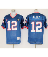 Men's Jim Kelly #12 Stitched Jersey Blue - $45.00