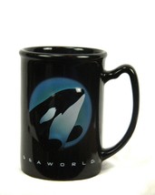 Seaworld Tall Mug Shamu 3D Killer Whale Orca Souvenir Black Coffee Cup - £27.32 GBP