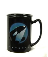 Seaworld Tall Mug Shamu 3D Killer Whale Orca Souvenir Black Coffee Cup - £27.33 GBP