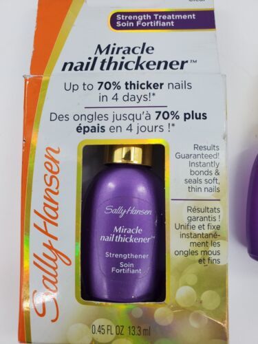 Primary image for 2X Sally Hansen Miracle Nail Thickener 3192 Transparent Clear 0.45 fl oz