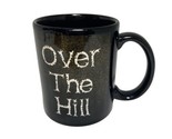 Vintage 2001 Black Over the Hill 12 oz Ceramic Coffee Mug - $8.29
