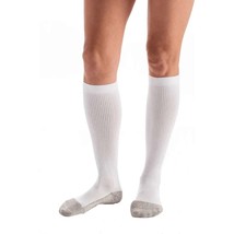 CAROLON Couture Cushion Foot Socks, Regular Length, 15-20mmHg White (Siz... - $29.10