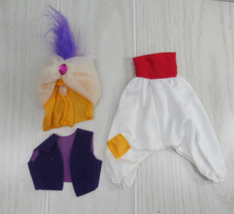 Mattel Disney Aladdin Fashion Doll Outfit Clothes Turban pants vest 1993 READ - £7.75 GBP