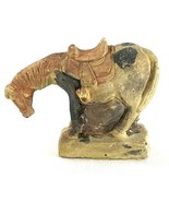 Antique Pottery Horse Statue Small 3” Tall 4” Long Reminiscent of Tang D... - €34,70 EUR