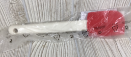 Tupperware Classic Silicone Spatula Chili Red Head White Handle,  NEW! - $18.76