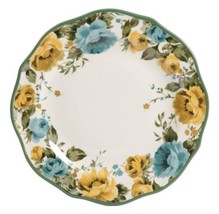 Four (4) Pioneer Woman ~ ROSE SHADOW ~ 10.25&quot; Dinner Plate ~ Stoneware - £54.86 GBP