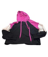 No Boundaries Juniors Pink Black Hooded Sweatshirt XL 15-17 - £11.62 GBP