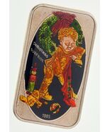 CHRISTMAS SURPRISE 1985 with Enamel Paint By The Mint 1 oz. Silver Art Bar - $5,753.82 MXN