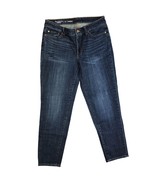 Talbots Flawless Girlfriend Jeans 6 Distressed Dark Wash Straight Leg St... - £23.59 GBP