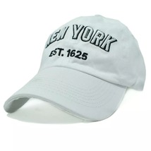 Mens Womens Solid Cotton Vintage NY Est.1625 Baseball Cap Adjustable Hat... - $14.99