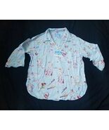 Nick Nora Spa Treatment Cotton Pajama Top Separate M new - $37.62