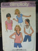 Simplicity 8044 Girl&#39;s Tops Pattern - Size 10 Chest 28 1/2 Waist 24 1/2 - $11.20