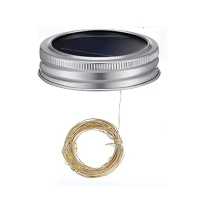 Solar Mason Jar Lights 20 Led Hanging String Fairy Jar Solar Lantern Lights for  - £128.06 GBP