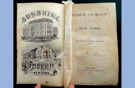 1870 Antique 718pg New York History Matthew Hale Smith Sunshine And Shadow - £98.88 GBP