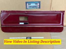 Oem 75 Cadillac Coupe Deville Right Passenger Side Front Lower Door Panel Red - £309.60 GBP