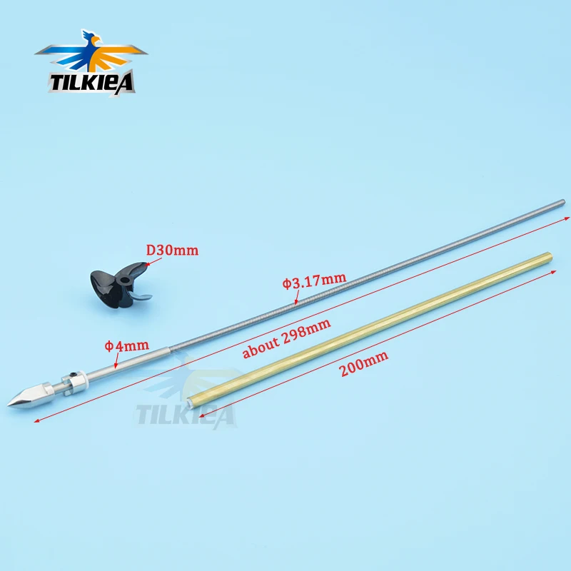 Rc Boat 4mm Prop shaft to 1/8&#39;&#39; 3.18mm Flex Cable Left/Right Flexible Nut Drive - £21.32 GBP