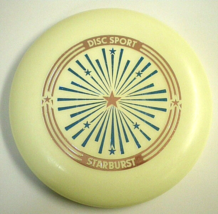 Disc Sport STARBURST GLOW 9-1/4&quot; Vtg 80&#39;s Frisbee Flying Disc NEW ZEALAN... - $22.99