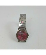 Mudd Quartz Purple Dial Silver Tone Analog Woman Cocktail Watch Untested - $8.90