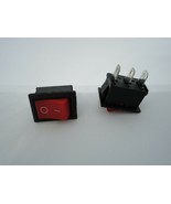 2x Pack Set KCD1-101 3 Pin CQC 6A 250V 10A 125V AC Red Rocket Button Swi... - €9,42 EUR