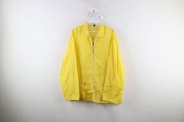 Vtg 50s 60s Streetwear Mens Medium Distressed Blank Full Zip Windbreaker Jacket - £44.17 GBP