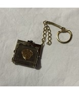 1950s/60s Mini Gold Mesh Coin/Pill Purse Keychain Vintage Florida Souvenir - $23.38