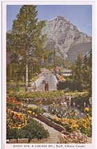 Alberta Postcard Banff Avenue And Cascade Mountain - £1.69 GBP