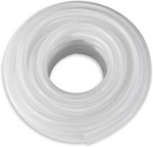 DAVCO 3/4&quot; ID × 10 ft Clear Braided Plastic Vinyl Tubing Flexible High Pressure - £27.17 GBP