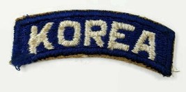 US Army Military Blue And White Korean Shoulder Patch - £6.89 GBP