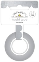 Doodlebug Washi Tape-Silver Scallop, Hello Again DB8223 - £11.67 GBP
