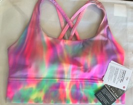 LULULEMON Energy Bra Longline Medium Support Psychedelic 2 4 6 8 10 12 NWT - $1,846.10 MXN
