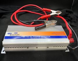 Go Socket 600w 12v Dc to 110v AC for Car or Boat with Clip Cables - $8.86