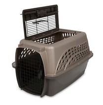 Petmate 2 Door Top Load Dog Kennel Metallic Pearl Tan, Coffee Grounds 1ea/24 in - £82.26 GBP