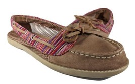 Womens Boat Shoes Size 7 American Eagle Brown Leather - £12.77 GBP