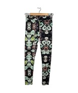 H &amp; M Floral Stretch Yoga Full  Workout Casual Lounge Leggings Black S - $15.83