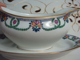 Lucien Michelaud Fres Limoges France 1908-1962 gravy boat with underplate[*96B] - £96.65 GBP