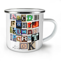 Alphabet Letters NEW Enamel Tea Mug 10 oz | Wellcoda - £17.78 GBP