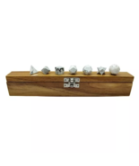Howlite Platonic Geometry 7 Pcs Set, White Howlite Crystal, Platonic Sol... - $31.18