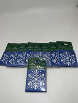 Lot of 9 Packs Vintage Snowflake Hallmark Self Adhesive Tags 5 In Each Pack - £11.87 GBP
