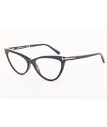 Tom Ford 5896 001 Shiny Black Eyeglasses + Gray Gradient Clip TF5896-001... - $322.05