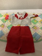 Vintage Cabbage Patch Kid Boys Red &amp; Sliver Western Outfit Made In Taiwa... - $55.00