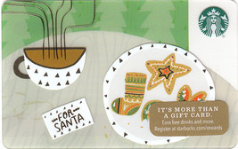 Starbucks 2017 For Santa Collectible Gift Card New No Value - £2.39 GBP