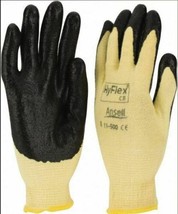 12Pair Ansell 11-500 HyFlex Size 8 Medium Cut2 Resistant Gloves made wit... - £13.16 GBP