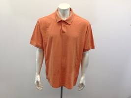 Haggar Polo Shirt Men&#39;s Size XL Orange Short Sleeve Cotton/Polyester - £8.31 GBP