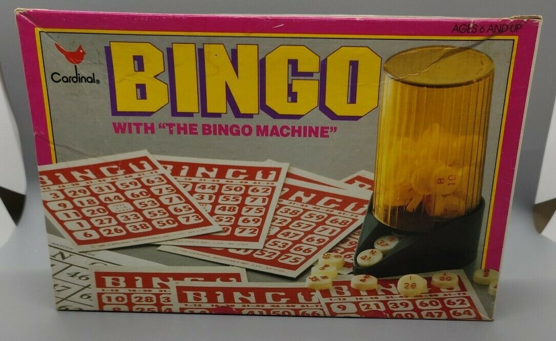 VTG 1981 Cardinal Bingo with "The Bingo Machine" Complete - £16.45 GBP