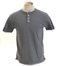 Thread &amp; Cloth Gray Short Sleeve Thermal Henley Shirt Men&#39;s S NWT - $49.99