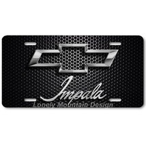 Chevy Impala Inspired Art on Mesh FLAT Aluminum Novelty Auto License Tag... - $17.99