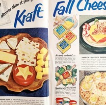 1952 Kraft Fall Cheese Festival Centerfold Advertisement Classic Vtg Dai... - $39.99