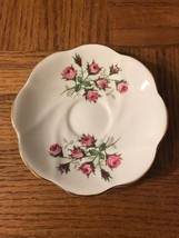 Royal Kent Small China Plate Accented With Roses-RARE VINTAGE-SHIPS N 24... - £19.70 GBP
