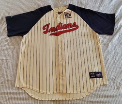 Vintage Majestic Cooperstown Collection Cleveland Indians Jersey  XXL NWT - £59.92 GBP